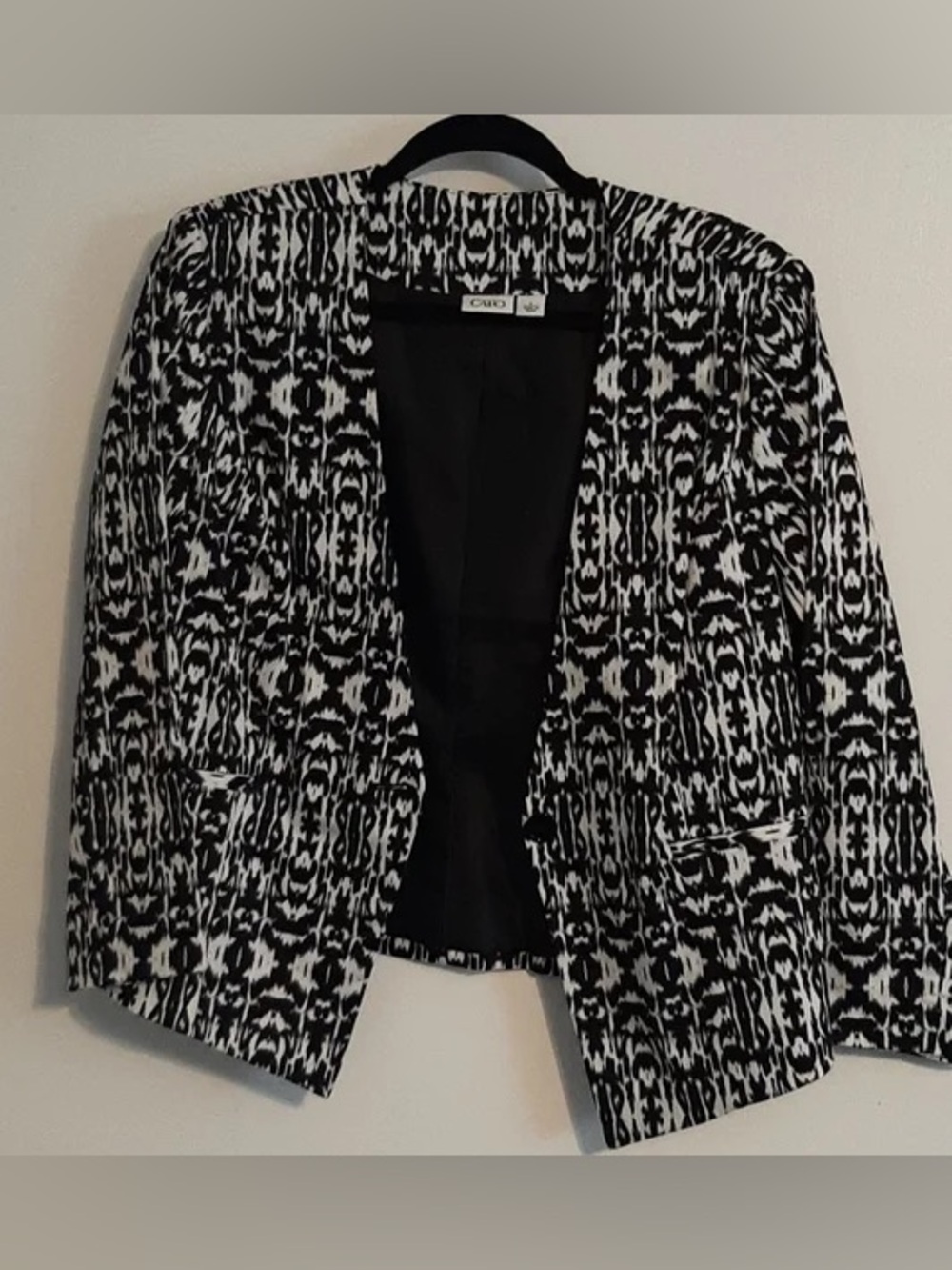 Cato Monochrome Patterned Jacket